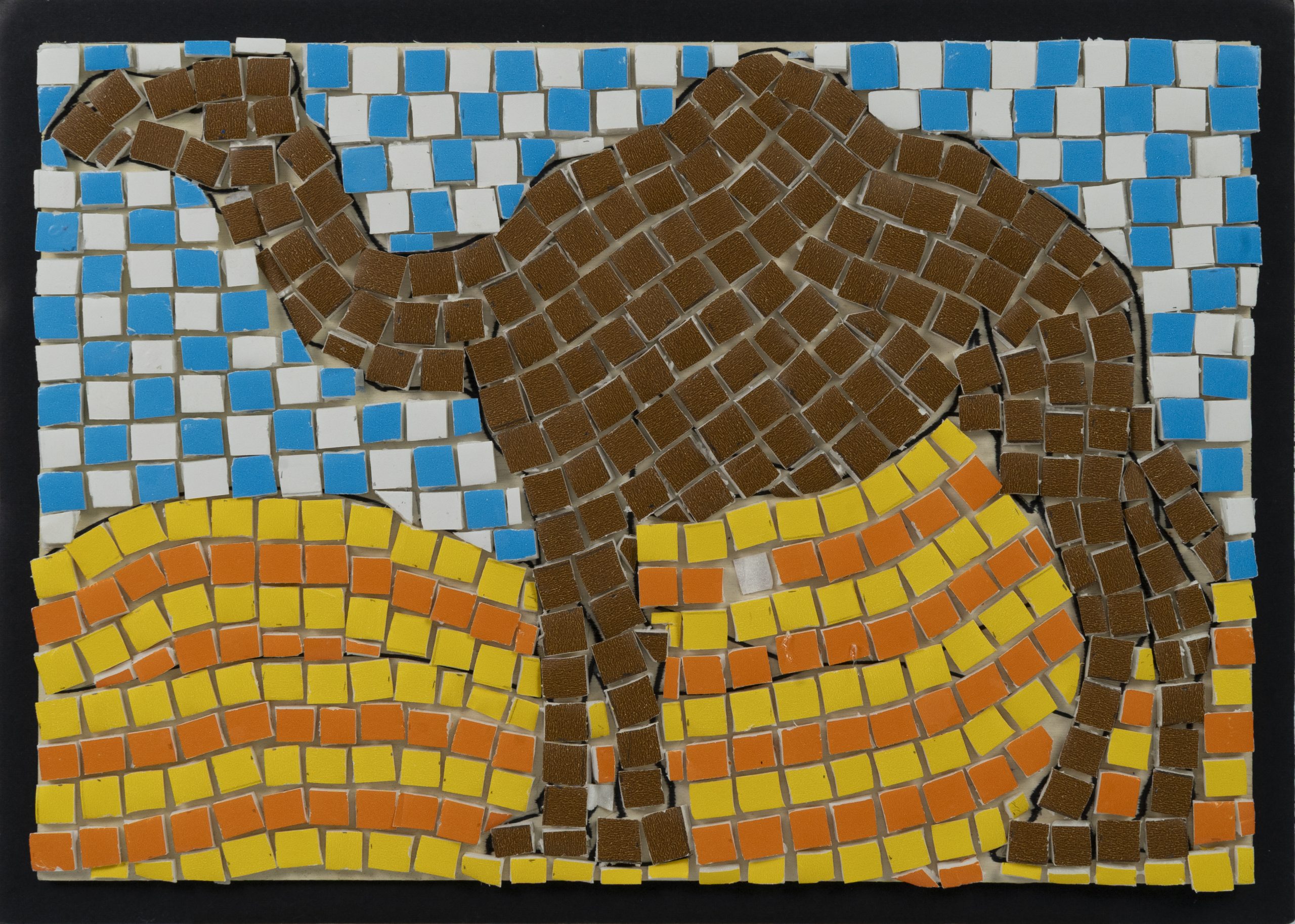 Camel -Mosaic Art With Foam Boards