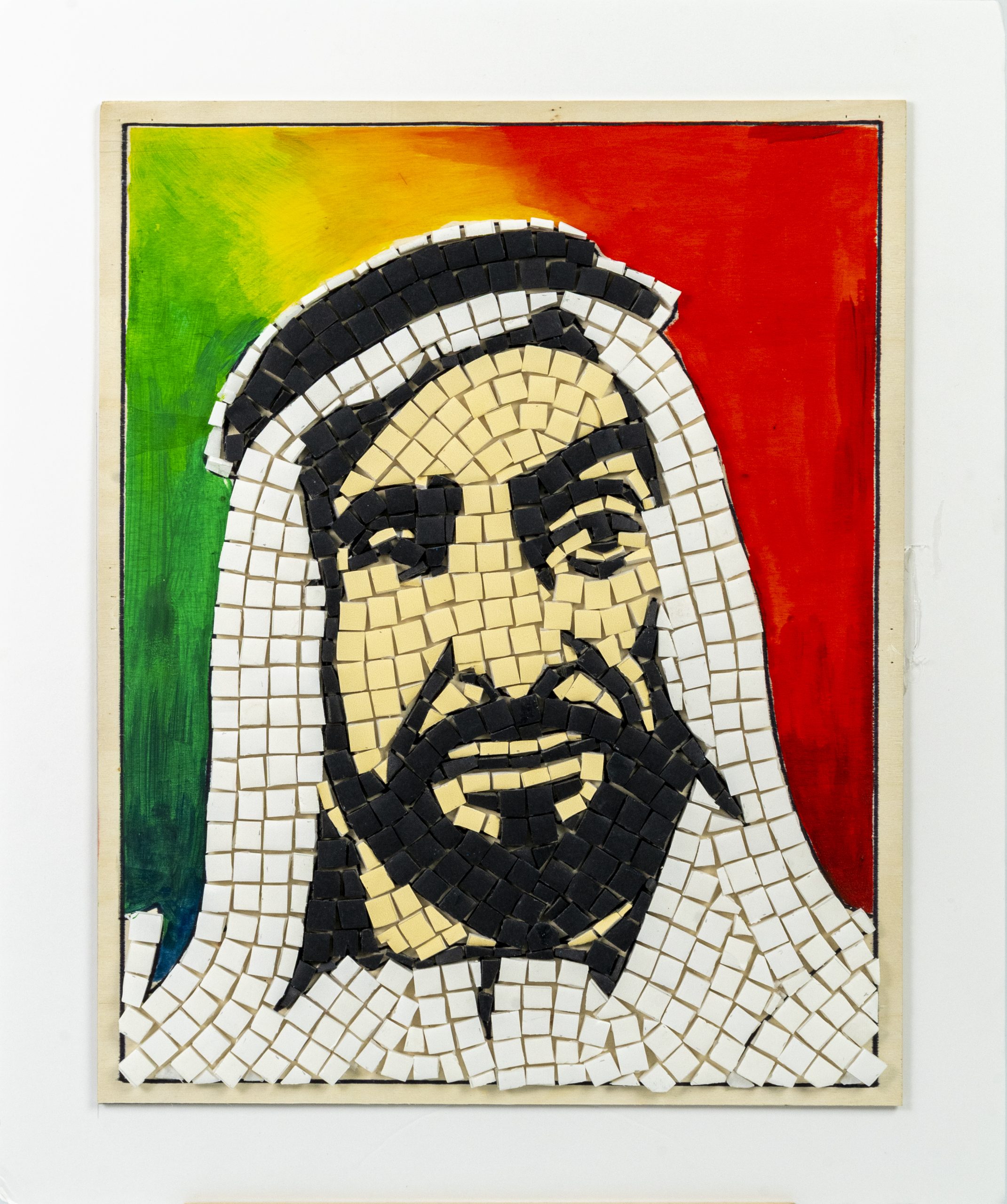 HH Sheikh Zayed - Mosaic Art With Foam Boards