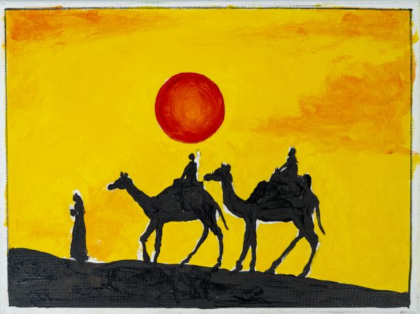 Sunset With The Camel