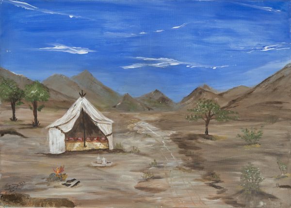 The Traditional Tent And The Desert