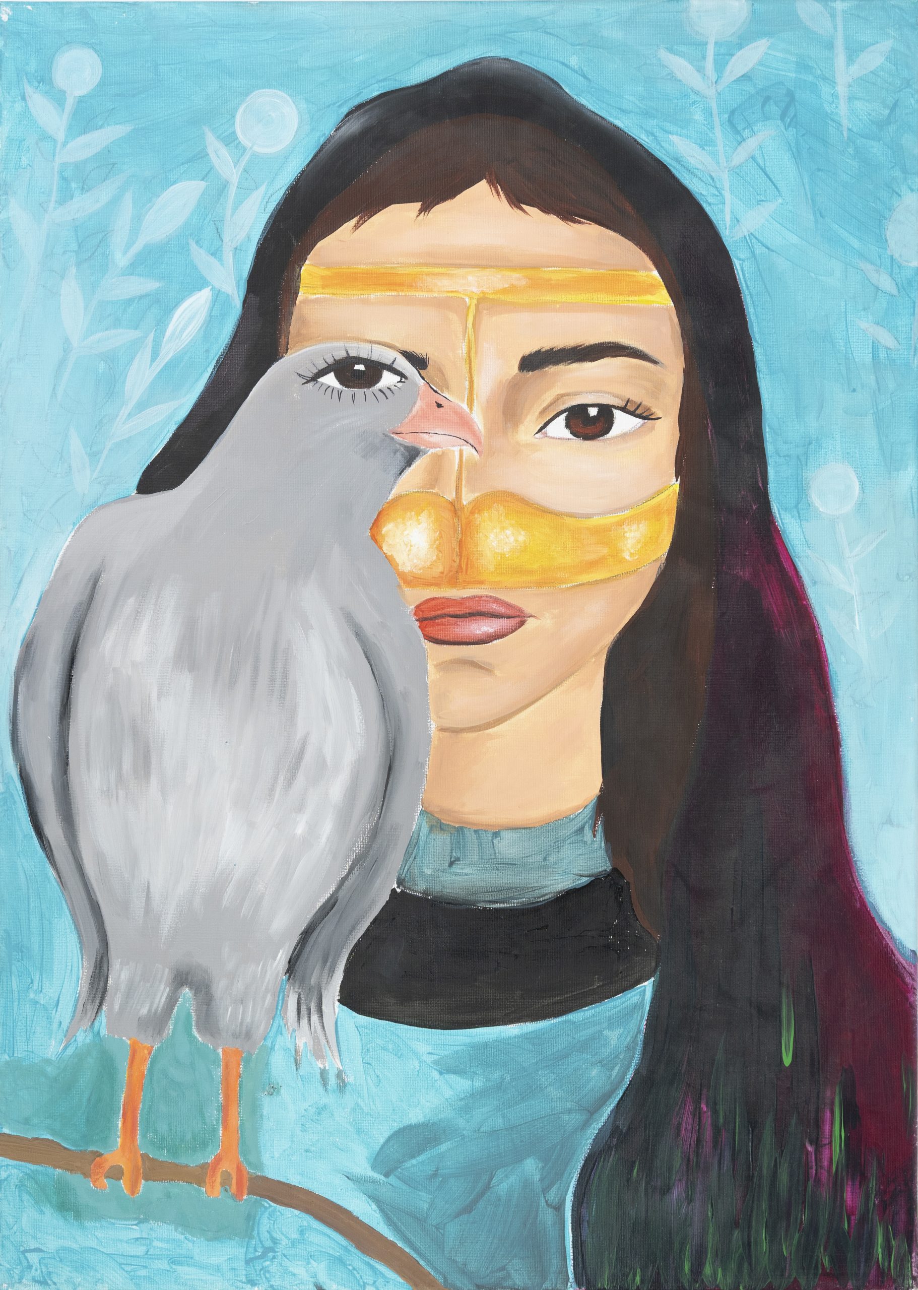 Woman And Falcon
