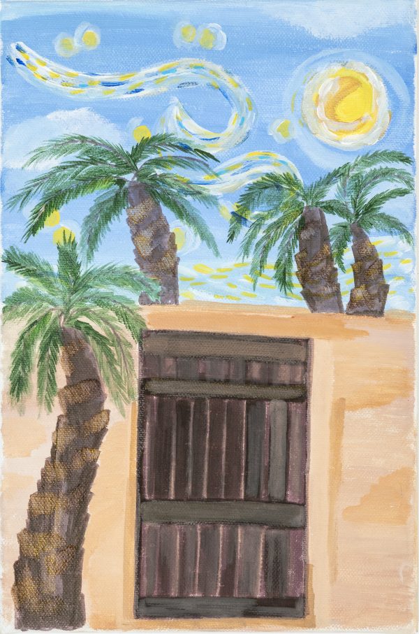 Palms Shadows And Desert Breeze