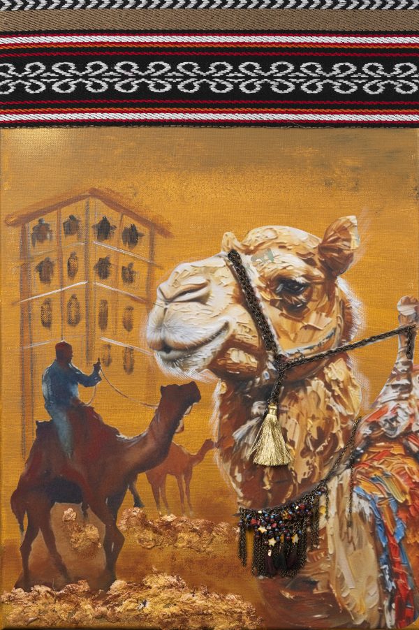 Riders In The Shade Of The Barajeel (Old Towers)