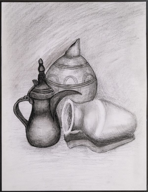 Jar, Coffee Pot, And Pottery